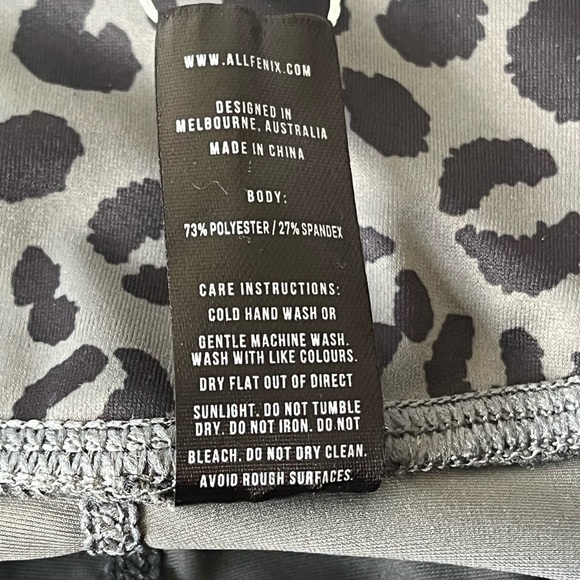 Allfenix Women’s Charcoal Jagger 7/8 Leggings‎ Size Small NWT #cheeta Run… - Picture 6 of 6